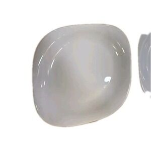 Gibson Ultra Opal Glass Break & Chip Resistant  Dinner Plate 11" Roundish Square